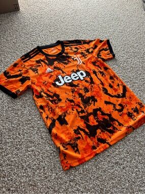 adidas Orange and Black Jeep Soccer Jersey